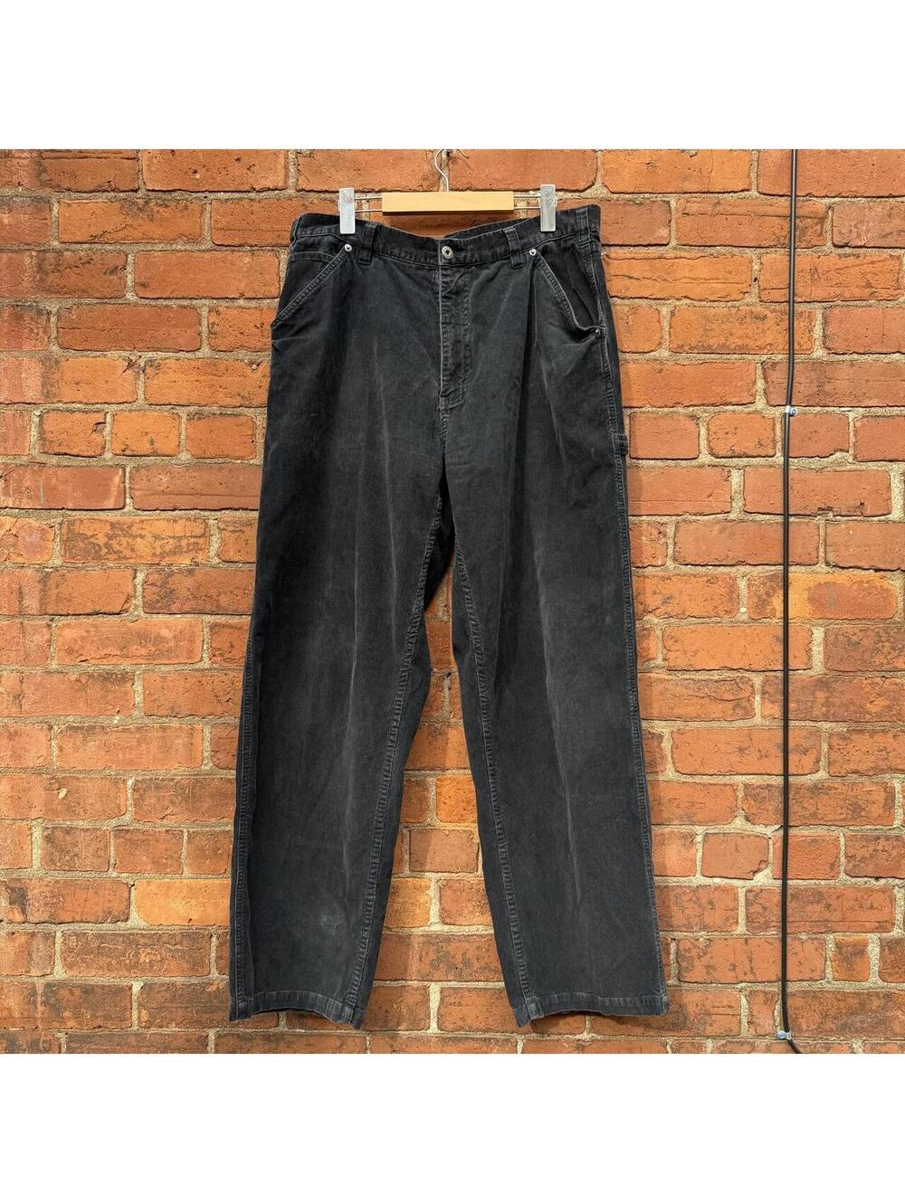 vintage sideout black corduroy pants 00s